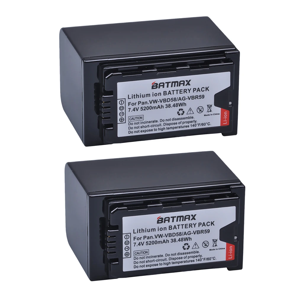 Аккумулятор VW-VBD58 VBD29 VBD58 VBD78, 2 шт., для Panasonic AJ-HPX260MC,HPX265MC,PX270,PX280MC,PX285MC,PX298,AG-FC100,DVX200,HC-X1000
Аккумулятор VW-VBD58 VBD29 VBD58 VBD78, 2 шт., для Panasonic AJ-HPX260MC,HPX265MC,PX270,PX280MC,PX285MC,PX298,AG-FC100,DVX200,HC-X1000
