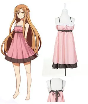 Yuuki Asuna Anime Sword Art Online Asuna Cosplay pink chiffon pajama freeshipping
Yuuki Asuna Anime Sword Art Online Asuna Cosplay pink chiffon pajama freeshipping