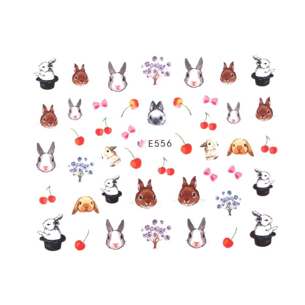 1pcs Nail Art Decals Craft Nail Stickers Water Transfers Cute Bunny Rabbits Bows Flowers Cherry For Women Girls Nail Decoration
1pcs Nail Art Decals Craft Nail Stickers Water Transfers Cute Bunny Rabbits Bows Flowers Cherry For Women Girls Nail Decoration