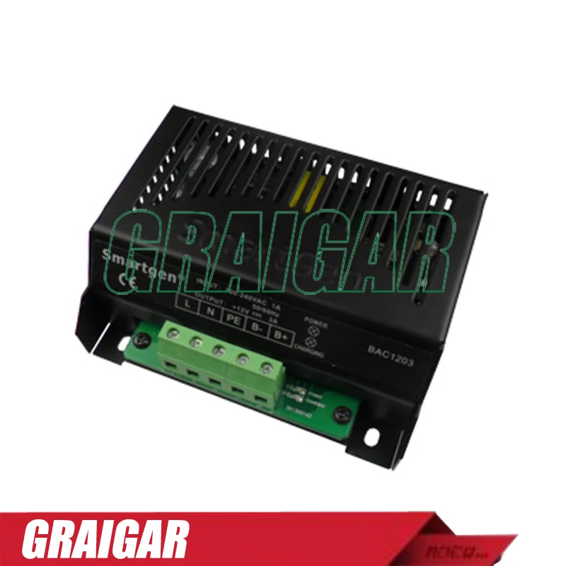 New SmartGen BAC1203 Auto Battery Charger Suitable for 12V Storage Battery and the rated Current is 3A
New SmartGen BAC1203 Auto Battery Charger Suitable for 12V Storage Battery and the rated Current is 3A