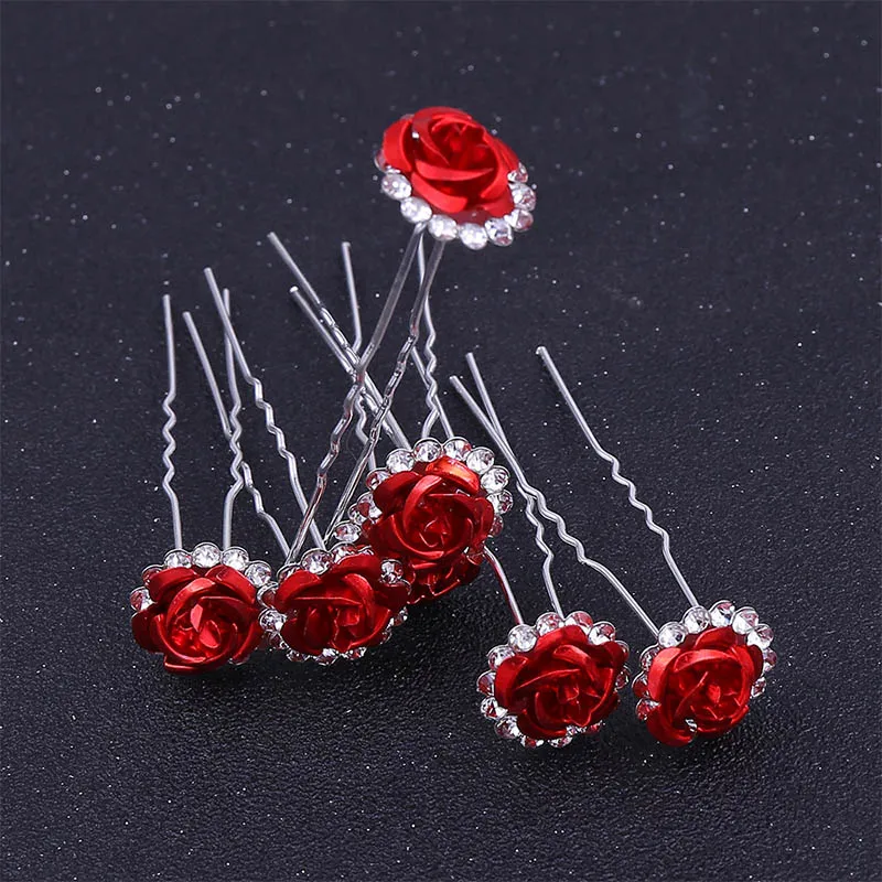 ACRDDK Red Flower Hair Pins U Shaped Hairpins Wedding Bridal Hair Accessories Headpiece Women Hair Sticks Jewelry Head Piece SL
ACRDDK Red Flower Hair Pins U Shaped Hairpins Wedding Bridal Hair Accessories Headpiece Women Hair Sticks Jewelry Head Piece SL