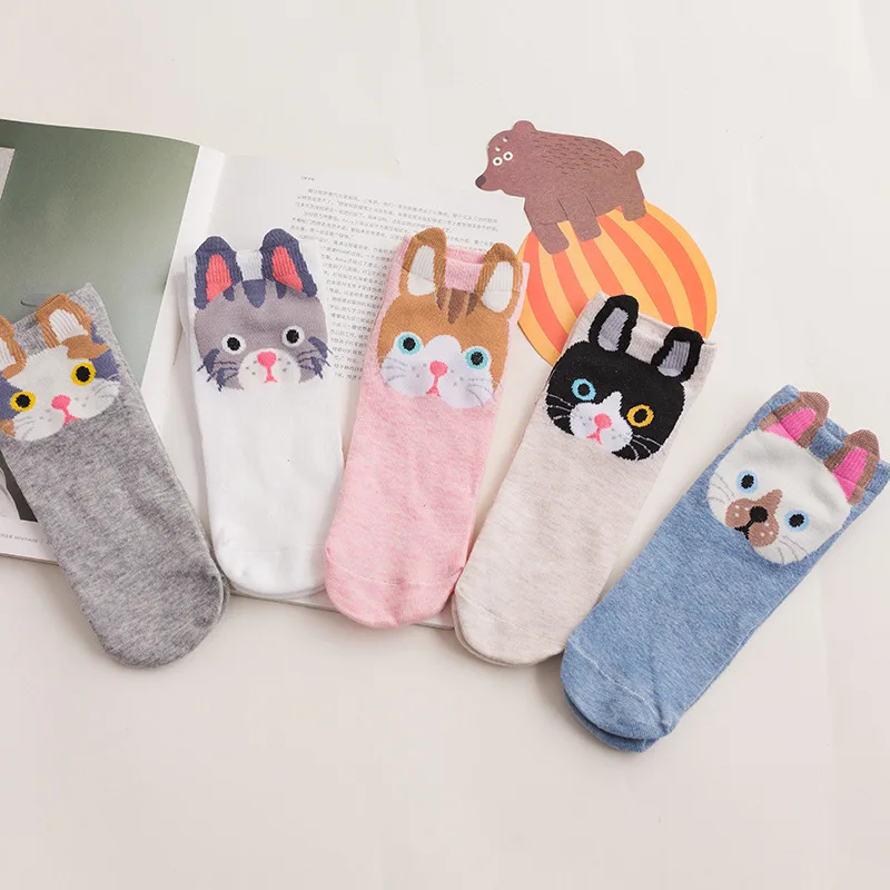 5 Pair/lot Funny Printed Socks Women Short Socks Ladies Girls Low Cut Socks Cute Cartoon Animals Ear Socks Summer Wholesale
5 Pair/lot Funny Printed Socks Women Short Socks Ladies Girls Low Cut Socks Cute Cartoon Animals Ear Socks Summer Wholesale