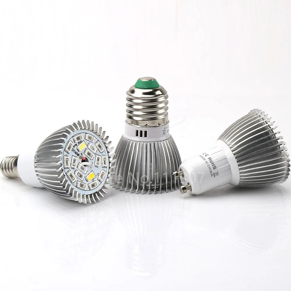 Full Spectrum 18W LED Grow Lights E27 E14 GU10 SMD5730 Red Blue UV IR White Warm Greenhouse Hydroponics System Plant Lamp
Full Spectrum 18W LED Grow Lights E27 E14 GU10 SMD5730 Red Blue UV IR White Warm Greenhouse Hydroponics System Plant Lamp