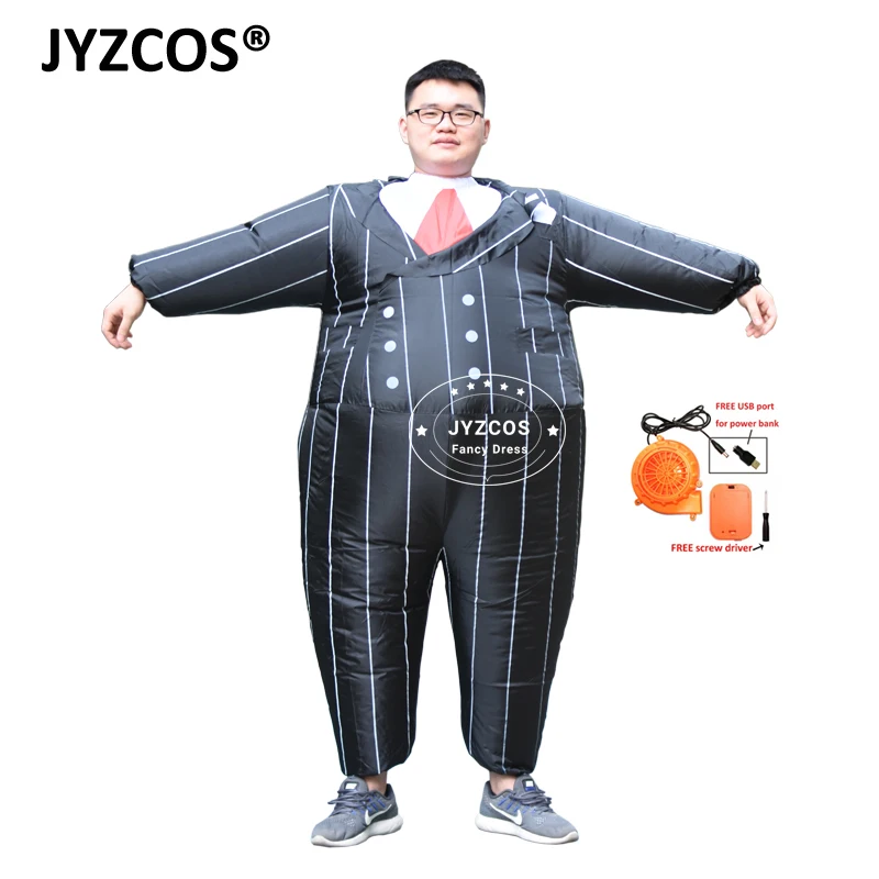 JYZCOS Gangster Inflatable Costume Halloween Costume Inflatable Black Suits Party Fancy Dress for Adult Men
JYZCOS Gangster Inflatable Costume Halloween Costume Inflatable Black Suits Party Fancy Dress for Adult Men
