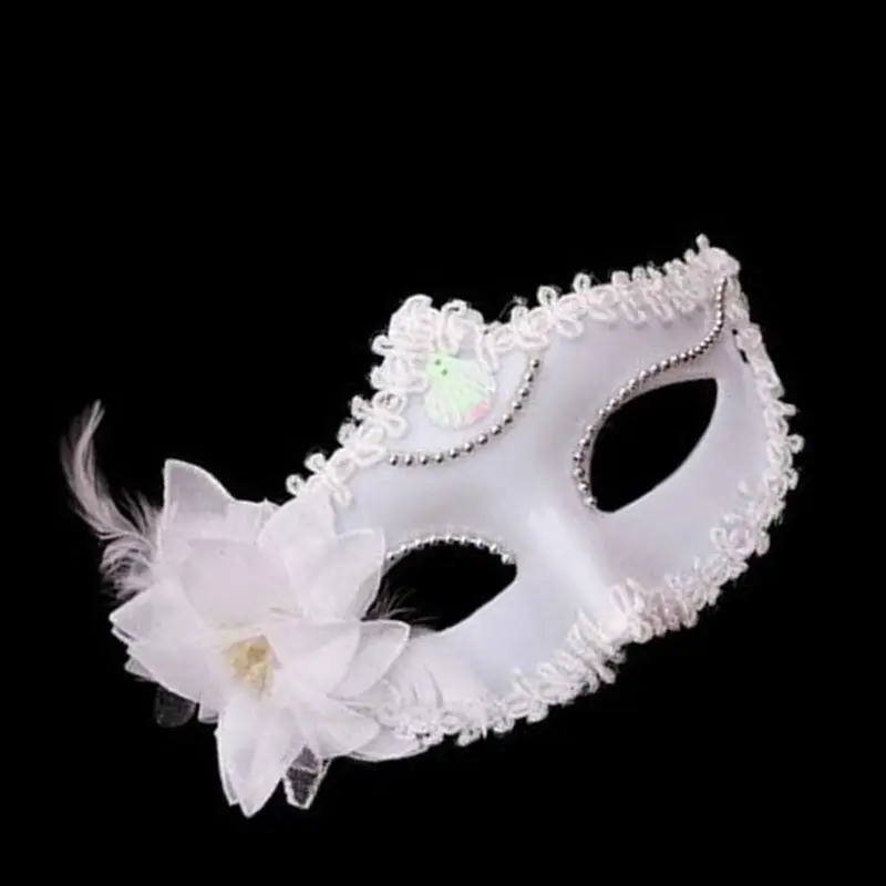 

1Pc Creative White Sexy Eye Mask Venetian Masquerade Ball Mask Halloween Festival Party Lady Fancy Lace Dress Supplies