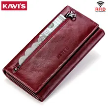 KAVIS Genuine Leather Women Wallet and Purse Female Coin Purse Portomonee Clamp For Money Bag Zipper Card Holder Handy Perse
KAVIS Genuine Leather Women Wallet and Purse Female Coin Purse Portomonee Clamp For Money Bag Zipper Card Holder Handy Perse