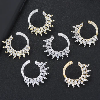 GODKI Famous Brand 28MM Elegant Full Cubic Zircon CZ Stud Earrings for Women Wedding Bridal Earrings pendientes mujer moda 2019
GODKI Famous Brand 28MM Elegant Full Cubic Zircon CZ Stud Earrings for Women Wedding Bridal Earrings pendientes mujer moda 2019