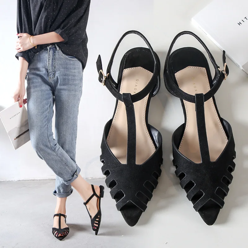 pointed toe cutout summer fisherman shoes woman T-strap gladiator sandals ankle strap beach sandalias mujer flat flip flops 93
pointed toe cutout summer fisherman shoes woman T-strap gladiator sandals ankle strap beach sandalias mujer flat flip flops 93