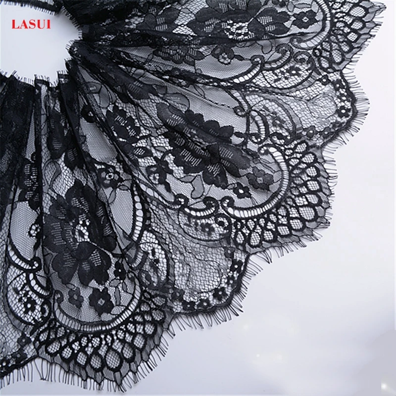 LASUI2018 3 м = 1 лот ширина 26 см 2018 горячая Распродажа DIY Черный и белый цвета кружевная