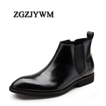 ZGZJYWM New Arrival High Quality Comfortable Fashion Genuine Leather Pointed Toe Slip-On Spring/Autumn Ankle Boots Men Shoes
ZGZJYWM New Arrival High Quality Comfortable Fashion Genuine Leather Pointed Toe Slip-On Spring/Autumn Ankle Boots Men Shoes