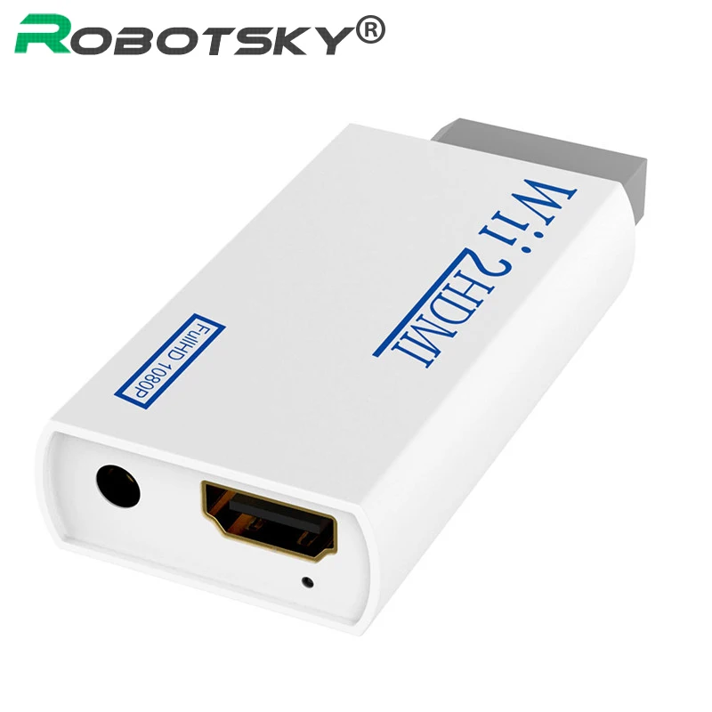 Robotsky Wii to HDMI 3.5mm Audio Converter Wii2HDMI Adapter Cable Support Full HD 720P 1080P for HDTV
Robotsky Wii to HDMI 3.5mm Audio Converter Wii2HDMI Adapter Cable Support Full HD 720P 1080P for HDTV