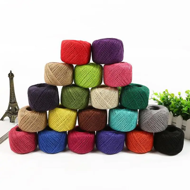 1roll 50meters Colored Decorative Twisted Cord DIY Natural Hemp Rope Braided Linen Cord Jute Rope Yarn Corda Kordel Cuerda Touw
1roll 50meters Colored Decorative Twisted Cord DIY Natural Hemp Rope Braided Linen Cord Jute Rope Yarn Corda Kordel Cuerda Touw