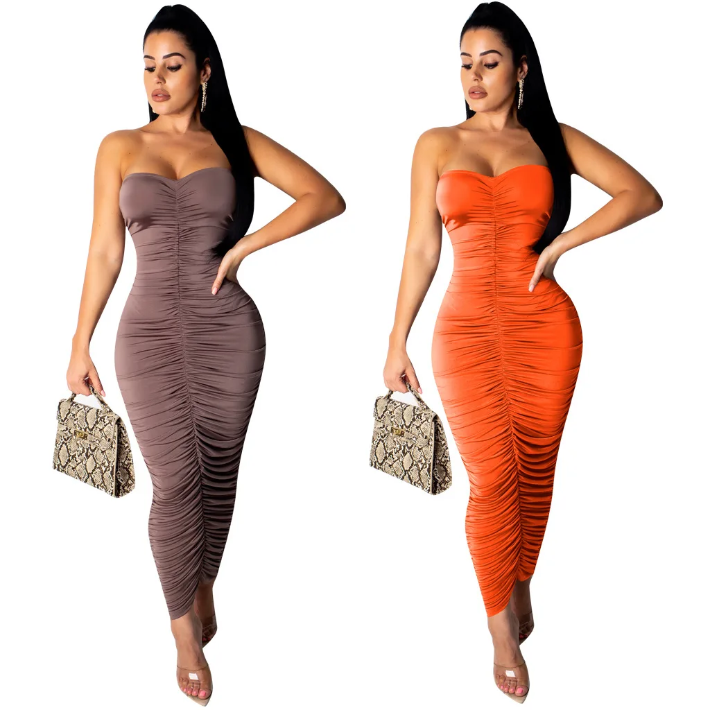 2019 new arrival summer sexy fashion style women strapless natural plus size long dress S-XL
2019 new arrival summer sexy fashion style women strapless natural plus size long dress S-XL