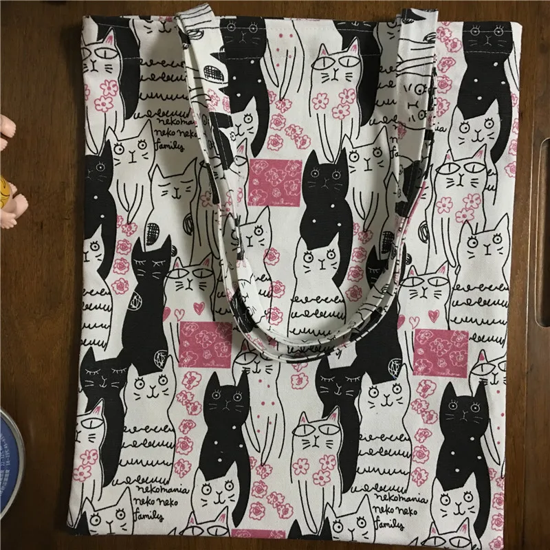 YILE Handmade Cotton Canvas Eco Shopping Bag Carrying Tote Print Black White Cat 1745b
YILE Handmade Cotton Canvas Eco Shopping Bag Carrying Tote Print Black White Cat 1745b