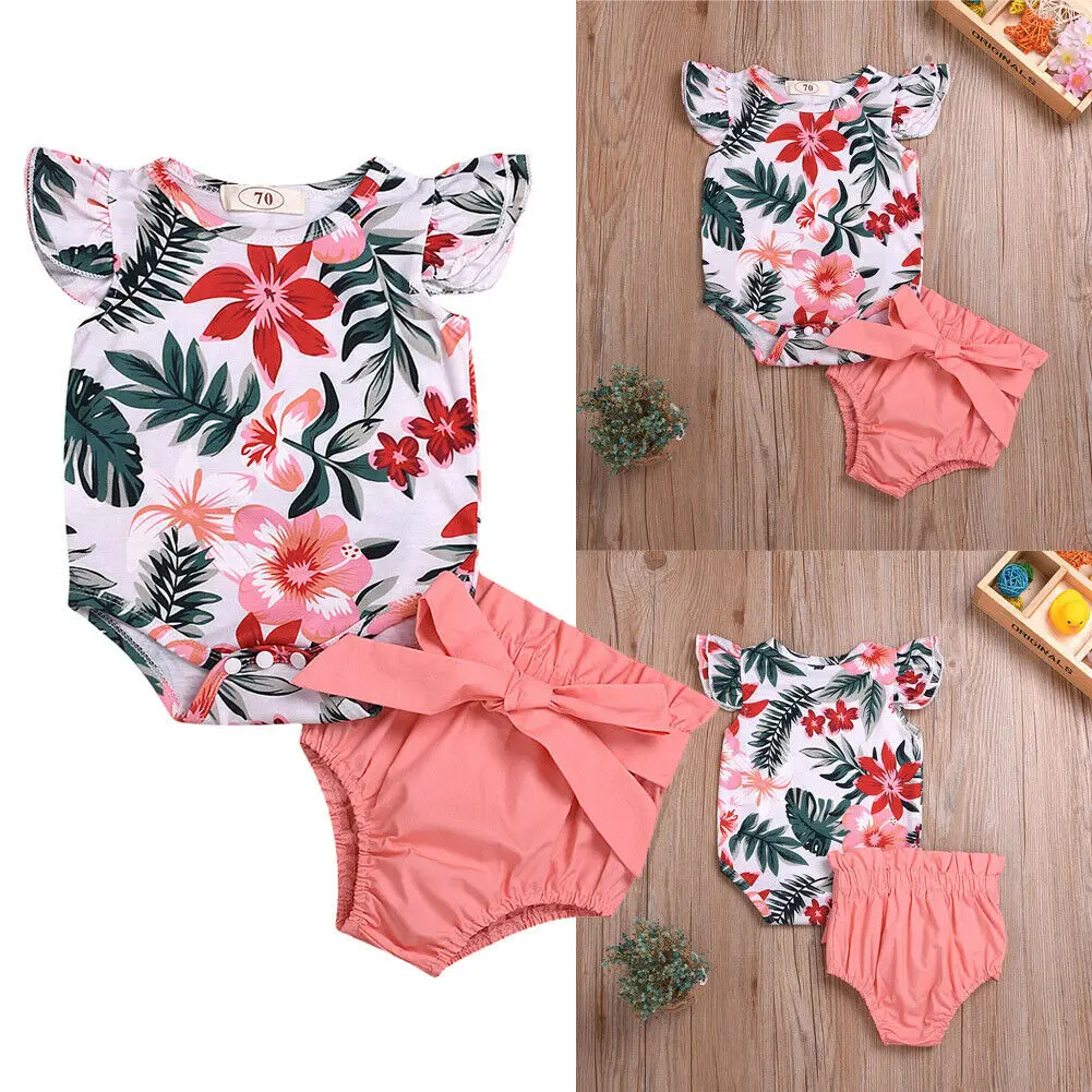 2PCS Cute Summer Baby Girl Outfits Clothes Floral Tops Romper+Tutu Shorts Pants Set
2PCS Cute Summer Baby Girl Outfits Clothes Floral Tops Romper+Tutu Shorts Pants Set