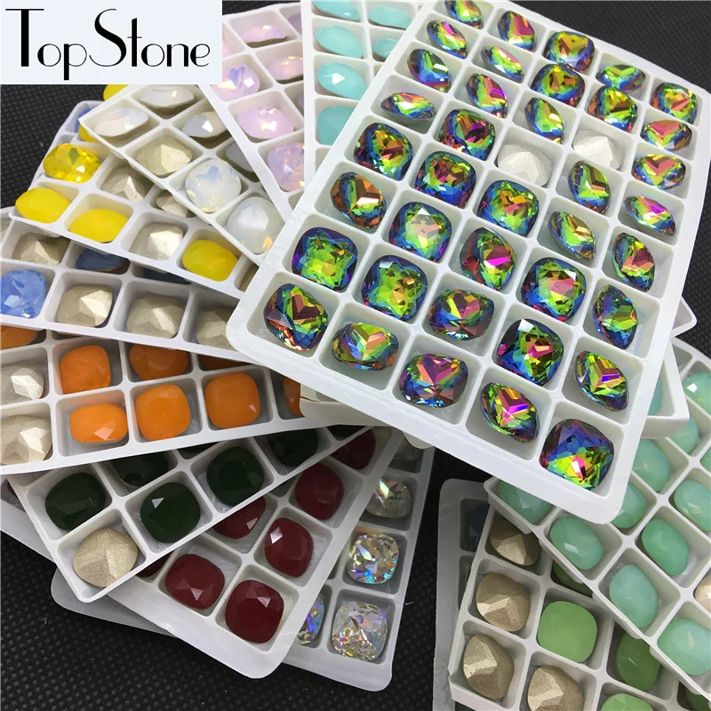 High Quality 12MM Fat Square K9 Glass Crystal Opal Colors Pointed Back Jewelry Crystal Fancy Stone More Colors Can Mix
High Quality 12MM Fat Square K9 Glass Crystal Opal Colors Pointed Back Jewelry Crystal Fancy Stone More Colors Can Mix