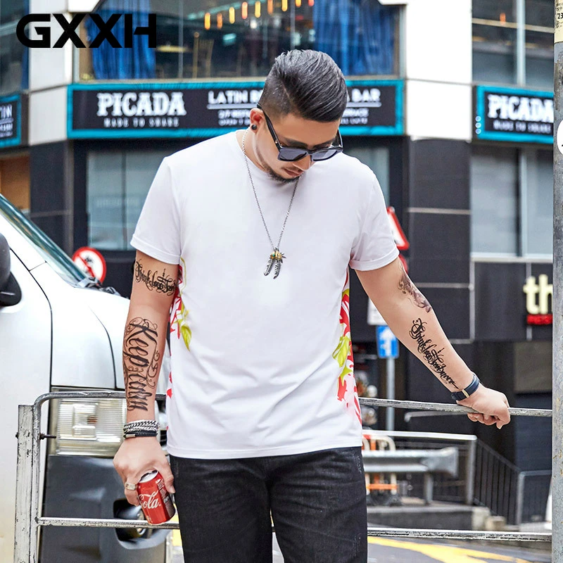 Oversized GXXH Large Size Men's T-shirt Short Sleeve Plus Fat Side Letter Printed Summer T-shirt Big Guy 308 Pounds Men Tee 7XL
Oversized GXXH Large Size Men's T-shirt Short Sleeve Plus Fat Side Letter Printed Summer T-shirt Big Guy 308 Pounds Men Tee 7XL