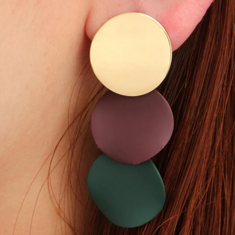 2019 New Elegant Round Metal Uneven Earrings for Women New Geometric Alloy Earrings Fashion Jewelry Gift Girl Wholesale
2019 New Elegant Round Metal Uneven Earrings for Women New Geometric Alloy Earrings Fashion Jewelry Gift Girl Wholesale