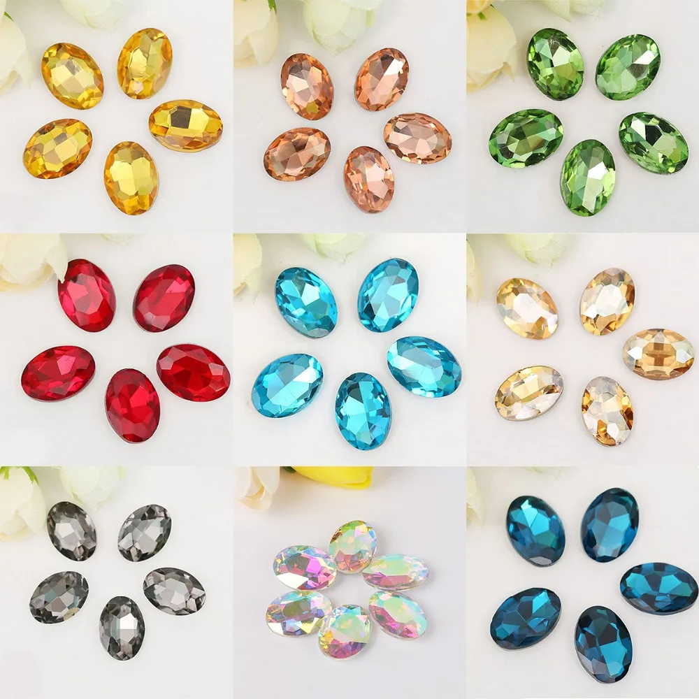 5-50pcs/lot Multiple Colors Oval Faceted Sewing Flatback Rhinestones Acrylic Craft For DIY Craft Home Decoration Supplies
5-50pcs/lot Multiple Colors Oval Faceted Sewing Flatback Rhinestones Acrylic Craft For DIY Craft Home Decoration Supplies