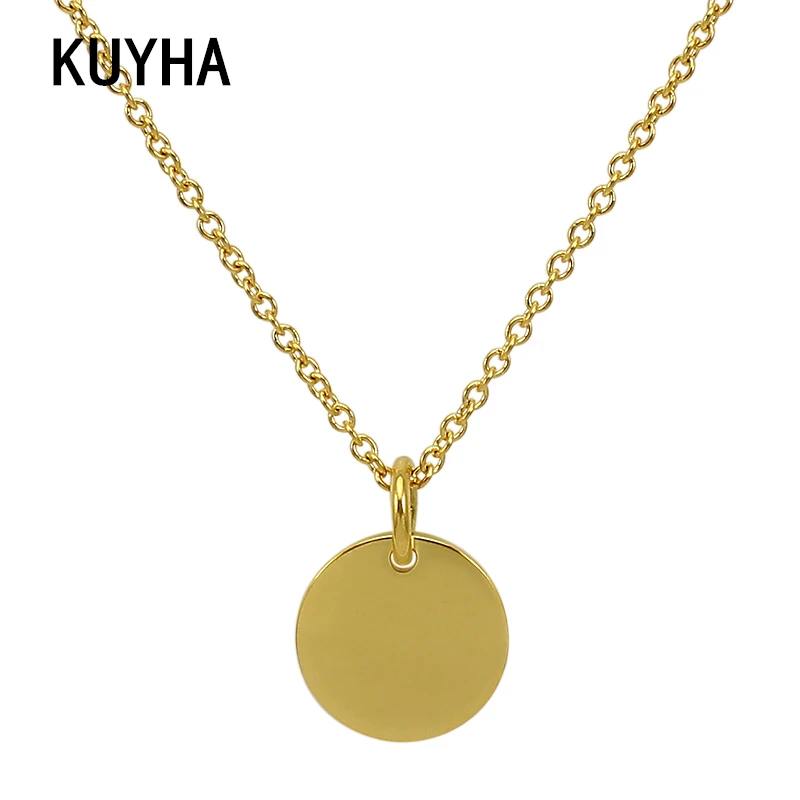 New Style Pendant Necklace Engraved Logo Name Charm Fashion Metal Gold Chain For Women Party Jewelry Gift
New Style Pendant Necklace Engraved Logo Name Charm Fashion Metal Gold Chain For Women Party Jewelry Gift