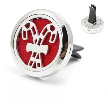 30mm Stainless Steel Christmas candy cane Design Car Aroma Diffuser Essential Oil Car Diffuser Vent Clip
30mm Stainless Steel Christmas candy cane Design Car Aroma Diffuser Essential Oil Car Diffuser Vent Clip