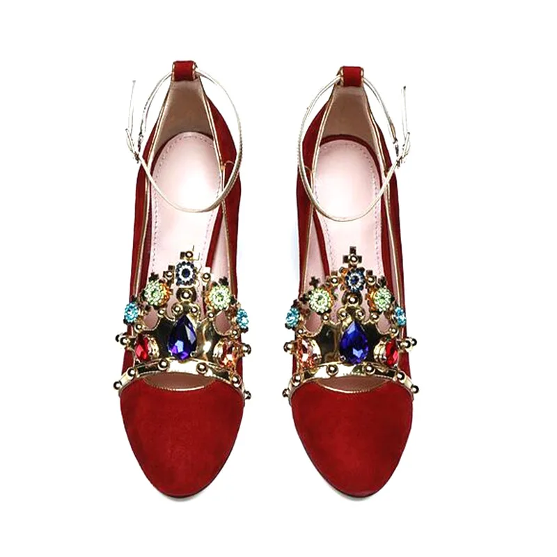2018-latest-designer-rhinetone-suede-pumps-sexy-round-toe-square-heel-ankle-strap-shoes-woman-red (1)