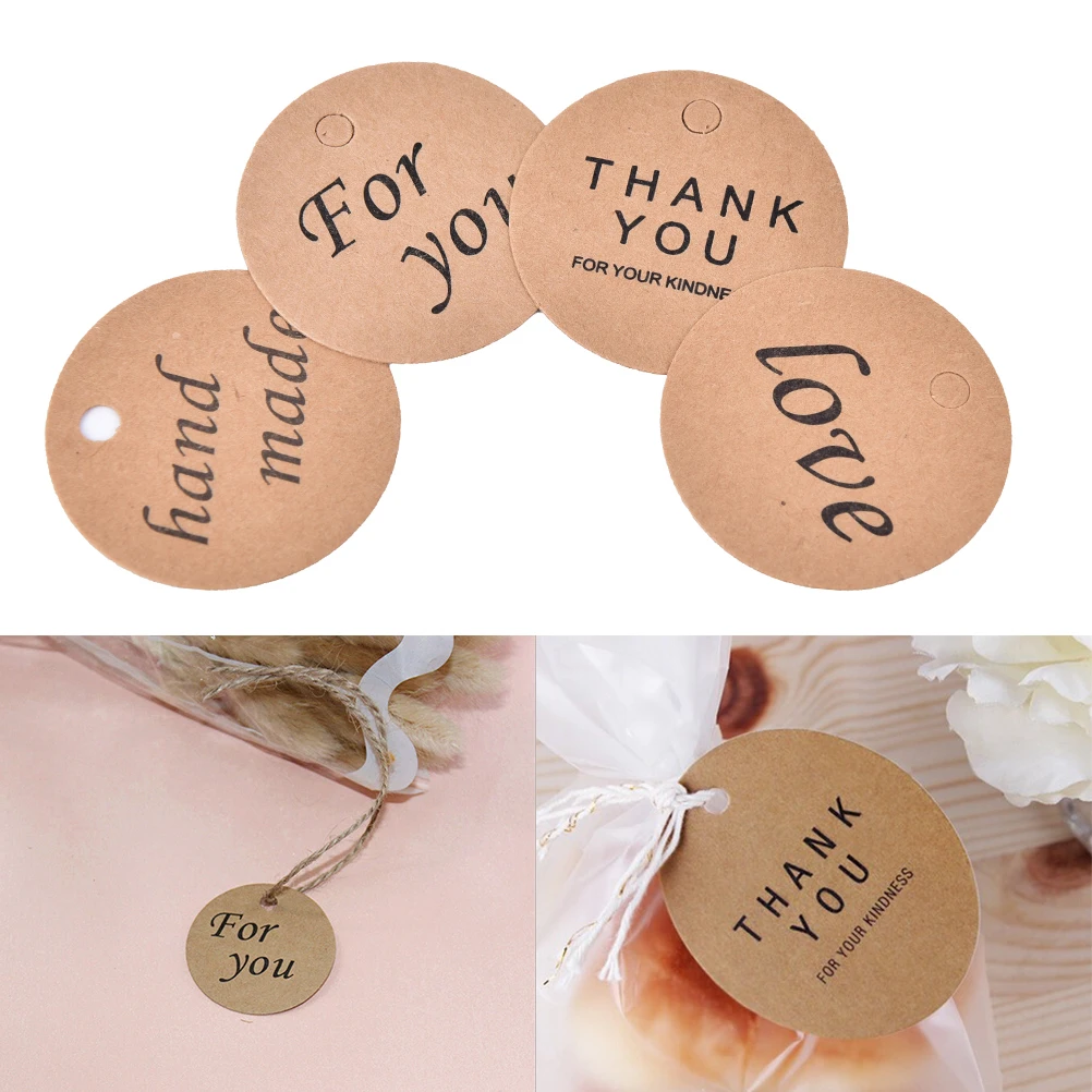 100pcs Price Tags Round Thank You Kraft Paper Hang Tag For Gifts Crafts Paper Tag party supplies Garment labels
100pcs Price Tags Round Thank You Kraft Paper Hang Tag For Gifts Crafts Paper Tag party supplies Garment labels
