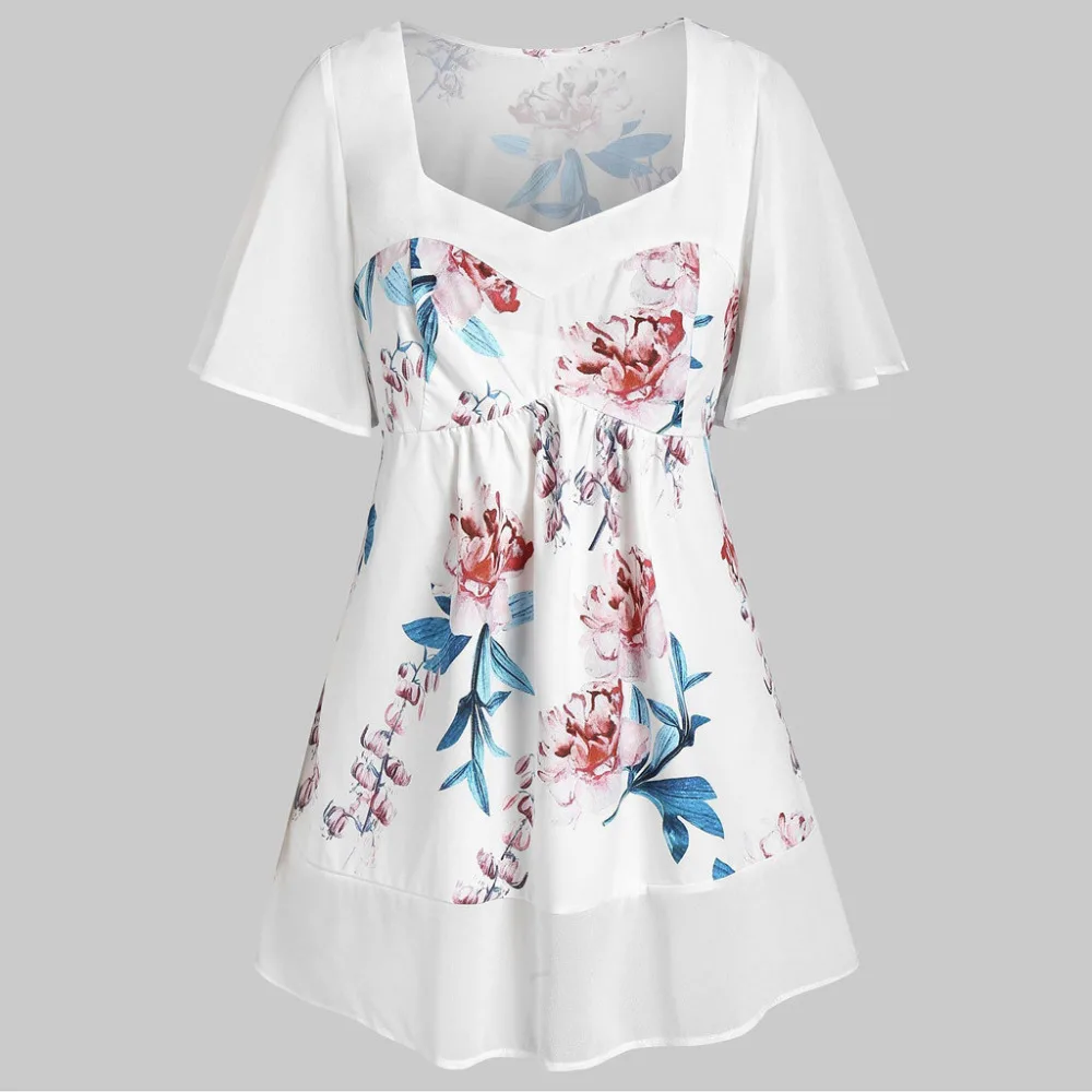 Casual Blouse Women Short Sleeve Floral Printed V-Neck Plus Size Tops Fashion Summer Simple Ladies Blouses dames kleding 4EM
Casual Blouse Women Short Sleeve Floral Printed V-Neck Plus Size Tops Fashion Summer Simple Ladies Blouses dames kleding 4EM