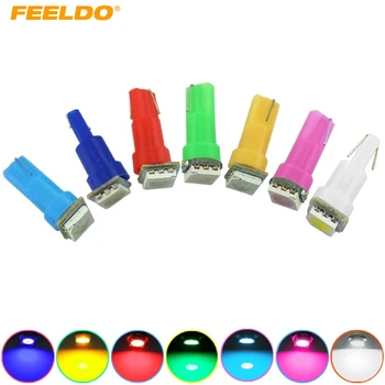 FEELDO 5PCS 12V Auto T5 74 2721 5050 1LED Wedge Base Dashboards Gauge bulbs Car LED Lights white,Blue,red,yellow,green #HQ1259
FEELDO 5PCS 12V Auto T5 74 2721 5050 1LED Wedge Base Dashboards Gauge bulbs Car LED Lights white,Blue,red,yellow,green #HQ1259
