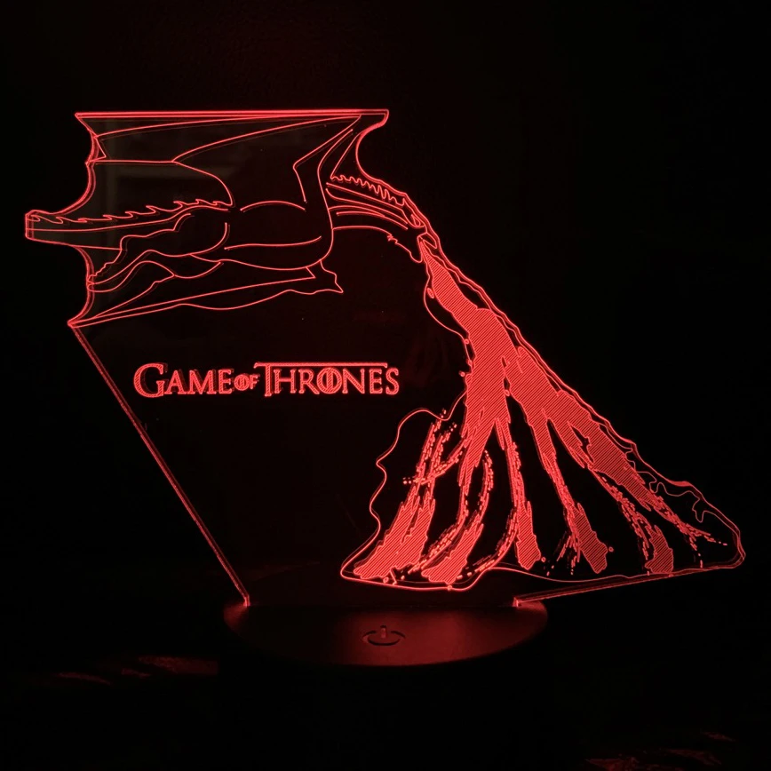 Game Of Thrones Led Night Lamp For Children dragon fire Nightlight For Kid Bedroom 3d Led night light dragon Daenerys Targaryen
Game Of Thrones Led Night Lamp For Children dragon fire Nightlight For Kid Bedroom 3d Led night light dragon Daenerys Targaryen