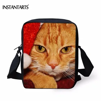 INSTANTARTS Christmas Gift Mini Handbags for Children Funny Cat Red Hat Print Fashion Cross Body Bag Brand Design Messenger Bag
INSTANTARTS Christmas Gift Mini Handbags for Children Funny Cat Red Hat Print Fashion Cross Body Bag Brand Design Messenger Bag