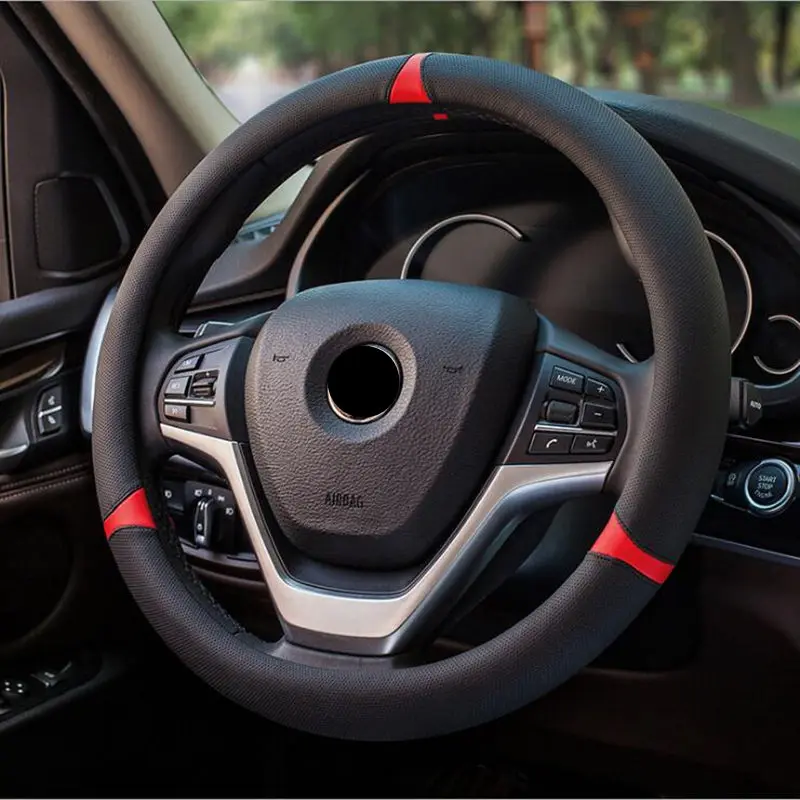 2018 NEW Universal Car Steering-wheel Cover 38CM Car-styling Sport Auto Steering Wheel Covers Anti-Slip Automotive
2018 NEW Universal Car Steering-wheel Cover 38CM Car-styling Sport Auto Steering Wheel Covers Anti-Slip Automotive
