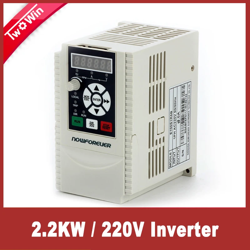 2.2KW 220V 1HP Variable Frequency Drive VFD Inverter Output 3 phase 400Hz 10A Inverter
2.2KW 220V 1HP Variable Frequency Drive VFD Inverter Output 3 phase 400Hz 10A Inverter
