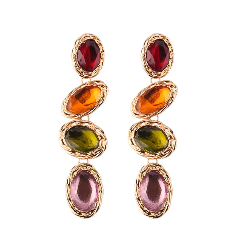 Women Vintage Style Earrings Ladies Elegance Multicolor Long Drop Earrings Girls Individuality Hyperbole Earring Fashion Jewelry
Women Vintage Style Earrings Ladies Elegance Multicolor Long Drop Earrings Girls Individuality Hyperbole Earring Fashion Jewelry