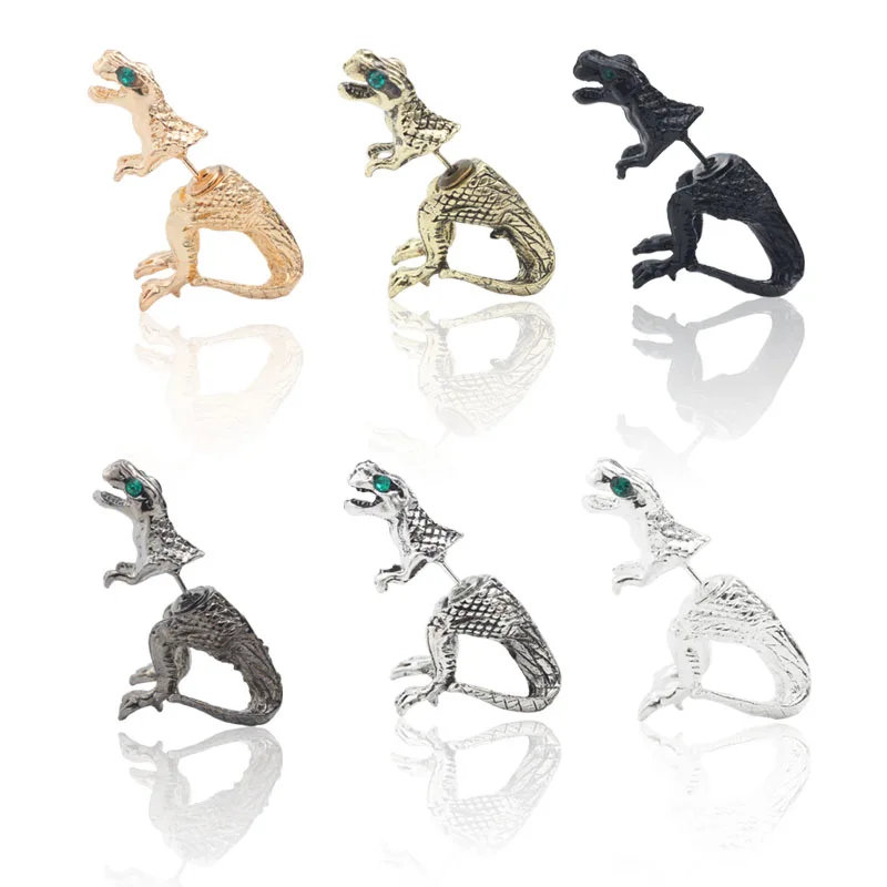 Fashion Stereo Dinosaur Puncture Earrings 6 Colors Metal Animal Earrings Punk Style Exaggerated Men And Women Earrings Jewelry
Fashion Stereo Dinosaur Puncture Earrings 6 Colors Metal Animal Earrings Punk Style Exaggerated Men And Women Earrings Jewelry