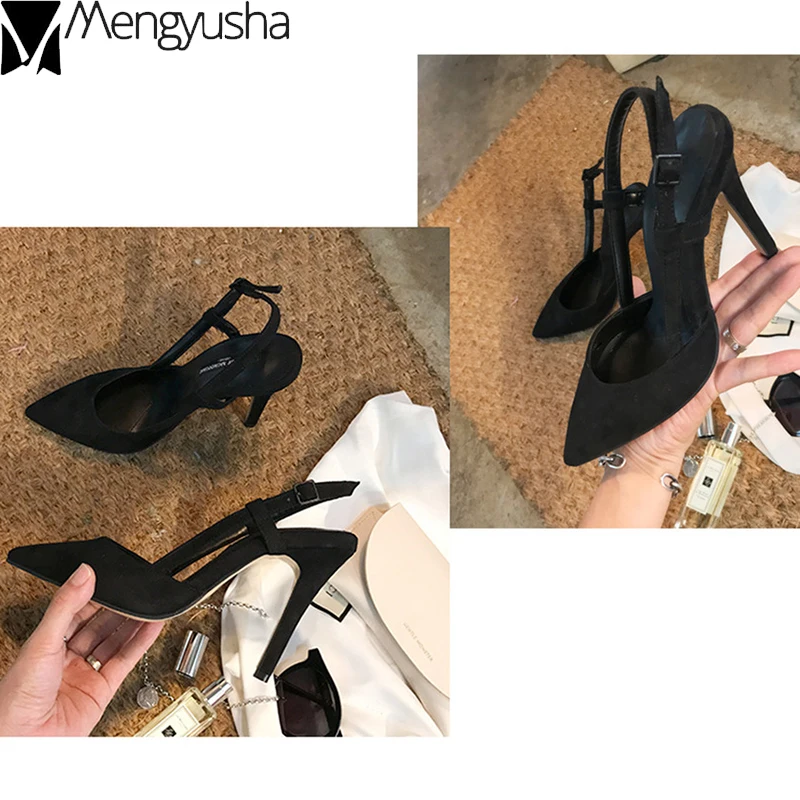 Pointed toe thin high heels 6&8&10cm summer slingback flock women shoes office ladies sexy shallow pumps femme sandals non-slip
Pointed toe thin high heels 6&8&10cm summer slingback flock women shoes office ladies sexy shallow pumps femme sandals non-slip