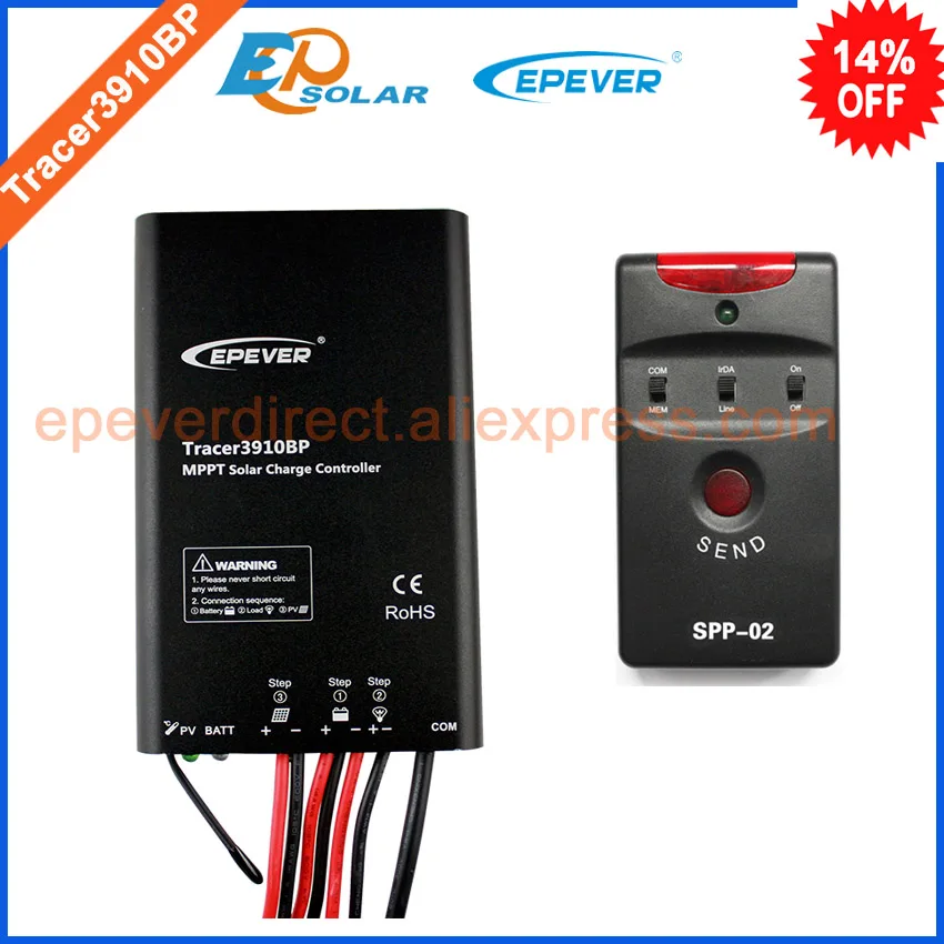 Automatic 12v 24v work solar tracer mppt controller Tracer3910BP 15A 15amp EPEVER with SPP-02 for lithium battery charging use
Automatic 12v 24v work solar tracer mppt controller Tracer3910BP 15A 15amp EPEVER with SPP-02 for lithium battery charging use