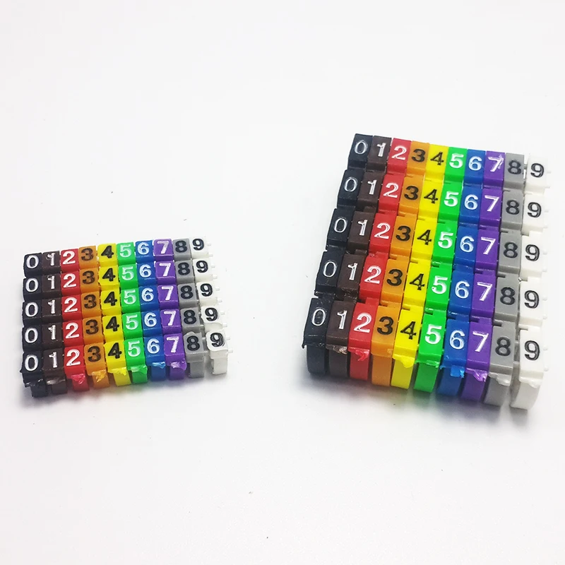 50pcs large size+50pcs small size/Lot 0-9 Numerals Network Ethernet Wire Number Label Tube Cable Marker/100pcs
50pcs large size+50pcs small size/Lot 0-9 Numerals Network Ethernet Wire Number Label Tube Cable Marker/100pcs