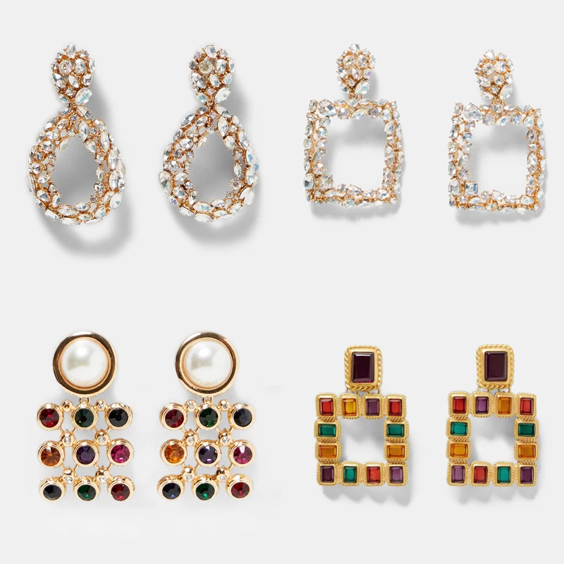 Girlgo 25 Designs Za Crystal Oval Square Drop Earrings Women Geometric Maxi Statement Dangle Earrings Colorful Trendy Jewelry
Girlgo 25 Designs Za Crystal Oval Square Drop Earrings Women Geometric Maxi Statement Dangle Earrings Colorful Trendy Jewelry