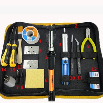 60W 35W Electric Soldering Iron Set 220V Fer a Souder Welding BGA Soldering Station Rework Tools With Solder Iron Tips
60W 35W Electric Soldering Iron Set 220V Fer a Souder Welding BGA Soldering Station Rework Tools With Solder Iron Tips