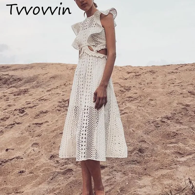 High Quality Self Portrait Dress Women Summer A-line Hollow Out Lace Maxi Dress High Waist Sleeveless Bohemian Beach Dress V741
High Quality Self Portrait Dress Women Summer A-line Hollow Out Lace Maxi Dress High Waist Sleeveless Bohemian Beach Dress V741