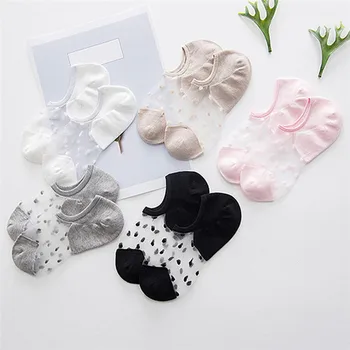 1pair New fashion women's summer thin cotton glass fiber socks slipper cute candy color Silk dot invisible boat socks
1pair New fashion women's summer thin cotton glass fiber socks slipper cute candy color Silk dot invisible boat socks