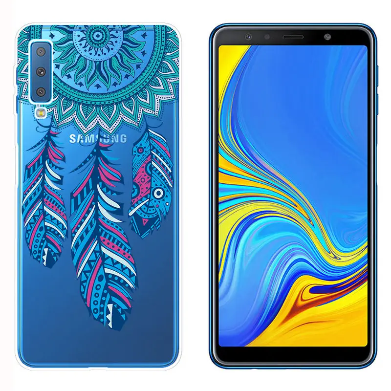 Arvin Painted TPU Case FOR Samsung Galaxy A7 2018 A310 A6 Smart Back Phone Cover FOR Samsung A750 Soft Silicone Case for A6 Plus (4)