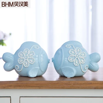 Decoration home accessories living room modern minimalist home furnishings ceramic blue fish lovers kissing furnishings
Decoration home accessories living room modern minimalist home furnishings ceramic blue fish lovers kissing furnishings