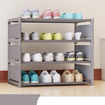 

3 Tier Non-Woven Shoe Cabinets Shelves Simple Living Room Home Decorations Debris Storage