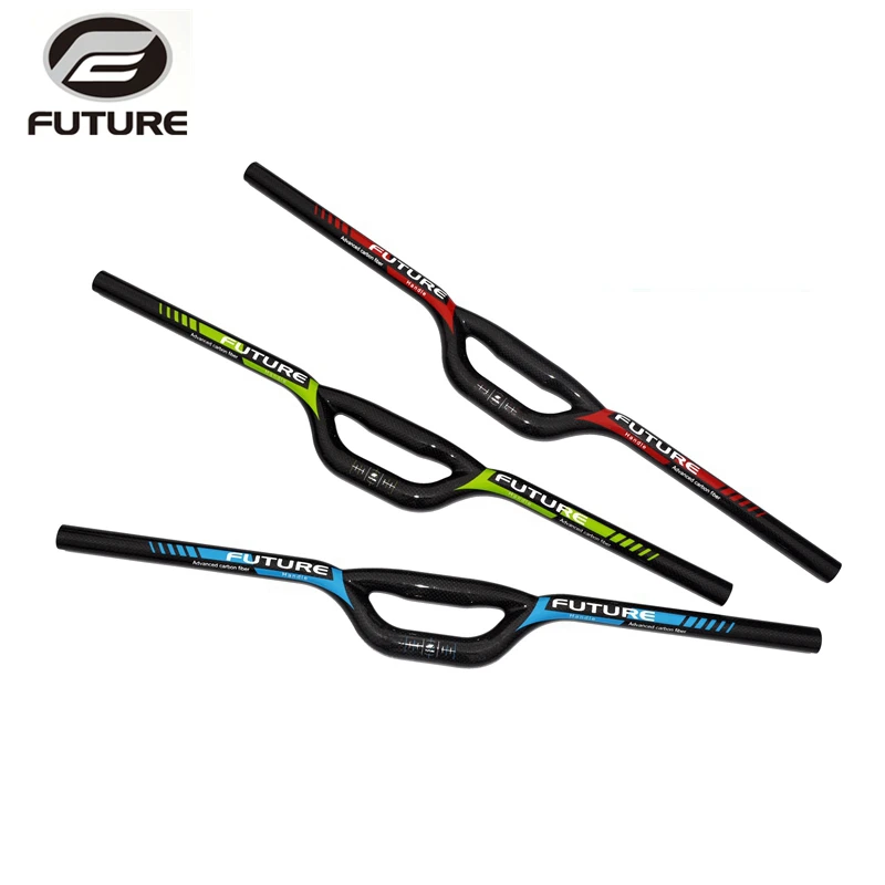 

FUTURE BMX ultra-light carbon fibre bicycle handlebar Kids' bikes folding bike handlebar 25.4mm mouth shape carbon parts 560-660