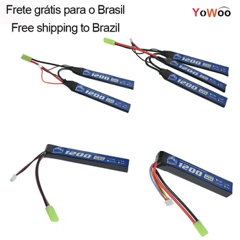 YOWOO Lipo 2S 7.4V 3S 11.1V Battery 1200mAh 30C Mini Tamiya 14awg Airsoft Gun Model For Air Pistol Remote Control Toys BB Gun
YOWOO Lipo 2S 7.4V 3S 11.1V Battery 1200mAh 30C Mini Tamiya 14awg Airsoft Gun Model For Air Pistol Remote Control Toys BB Gun
