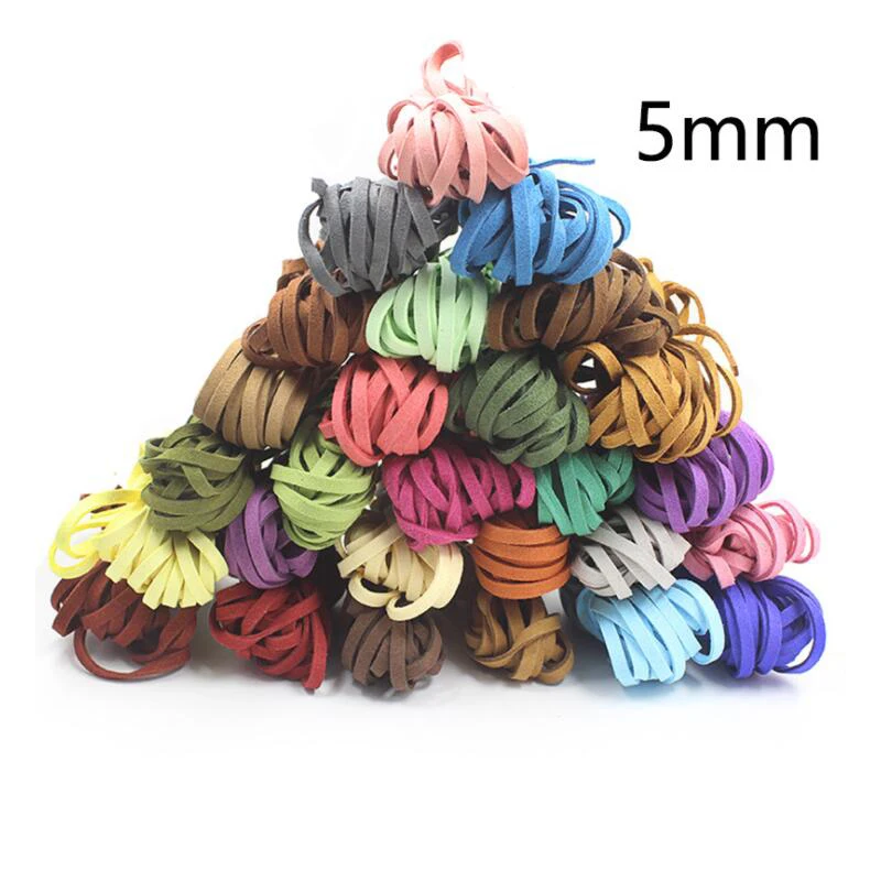 5 Meters 5MM x 1.5MM Faux Suede Cord Lace Bracelet Craft Jewelry Making 30 Color Faux Flat Leather DIY Beading Thread Supplier
5 Meters 5MM x 1.5MM Faux Suede Cord Lace Bracelet Craft Jewelry Making 30 Color Faux Flat Leather DIY Beading Thread Supplier