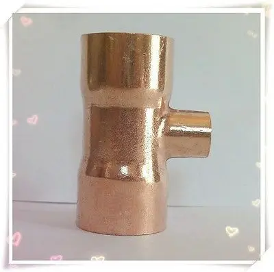 12.7x9.52x12.7mm Copper End Feed Reducer Tee 3 Way Pipe Fitting Plumbing for gas water oil
12.7x9.52x12.7mm Copper End Feed Reducer Tee 3 Way Pipe Fitting Plumbing for gas water oil