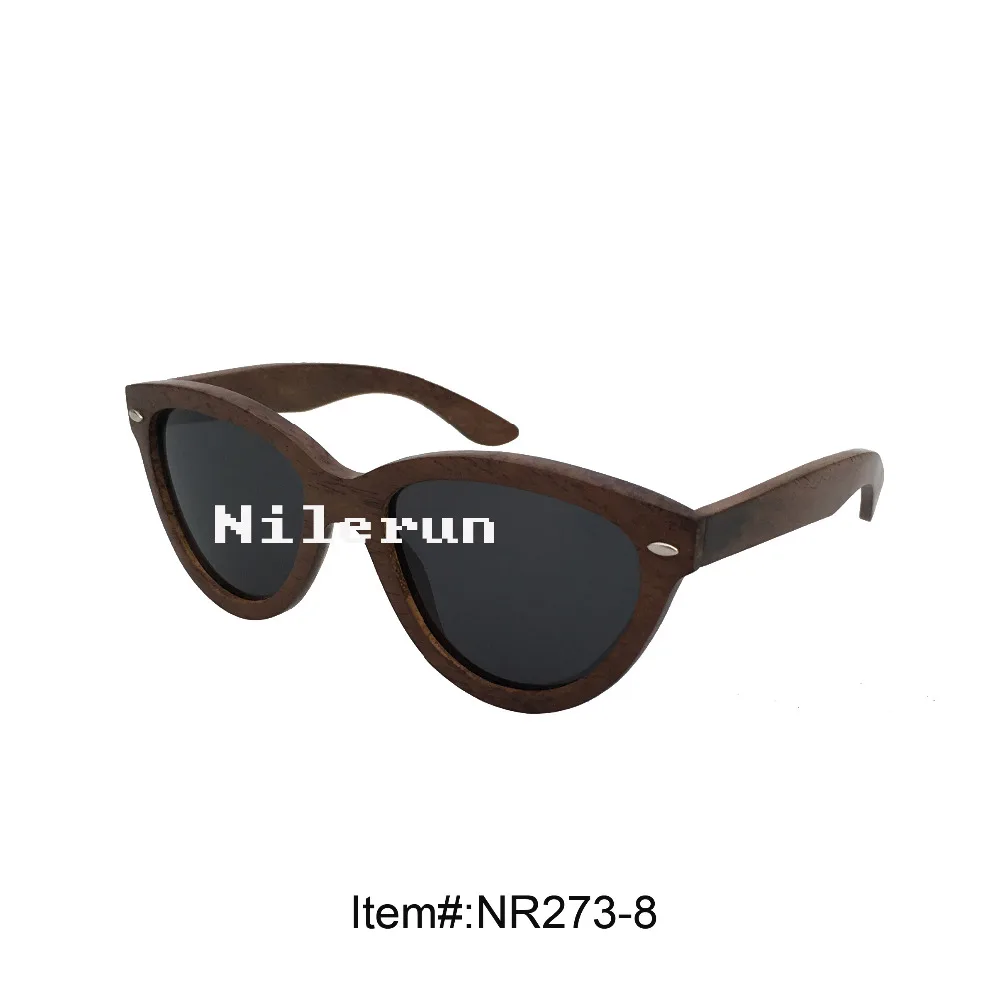 novelty cat eye shape grey UV400 lens ebony wood frame sunglasses with metal decorative pins
novelty cat eye shape grey UV400 lens ebony wood frame sunglasses with metal decorative pins